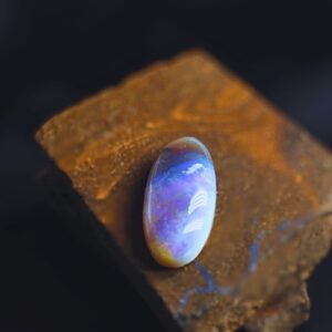 Picturesque Lightning Ridge Crystal Opal 17.40 ct