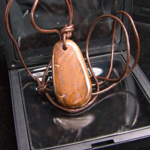 Groovy Queensland Boulder Opal Cord Necklace 65.00 ct