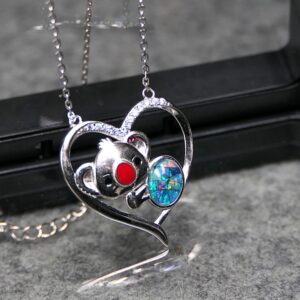 The Koala Winton Triplet Opal 0.20 G 925 Silver Necklace