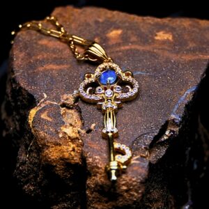 The Key Lightning Ridge Triplet Opal 0.07 G Gold-plated 925 Silver Necklace