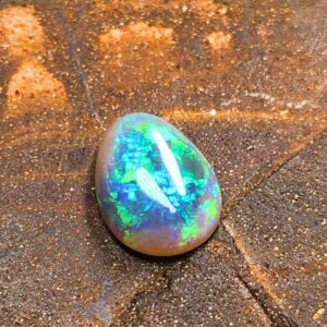 Splendid Lightning Ridge Dark Crystal Opal 1.50 Ct