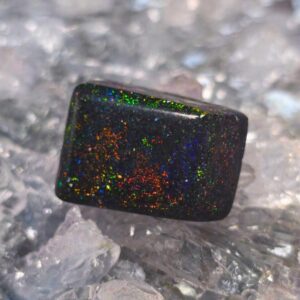 "Spectral Embers" High-grade Treated Jundah Matrix Opal 22.00 Ct