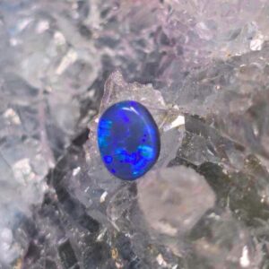 Mystra Cielo Lightning Ridge Black Opal 0.65ct