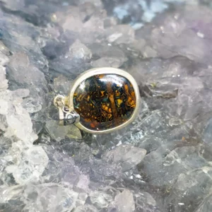 Veluntra Queensland Boulder Opal 24.00ct S925 Silver Custom-made Pendant