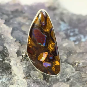 Arvenis Queensland Boulder Opal 39.00ct S925 Silver Custom-made Pendant