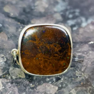 Teryndra Queensland Boulder Opal 25.00 ct S925 Silver Custom-made Pendant