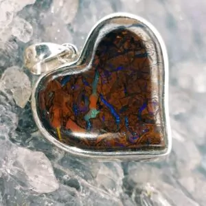 Nejavata Queensland Boulder Opal 50.00 ct S925 Silver Custom-made Pendant