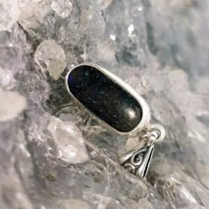 Asilia Andamooka Treated Matrix Opal 8.00 ct S925 Silver Hand-made Pendant