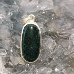Thalyntra Andamooka Treated Matrix Opal 20.00 ct S925 Silver Handmade Pendant