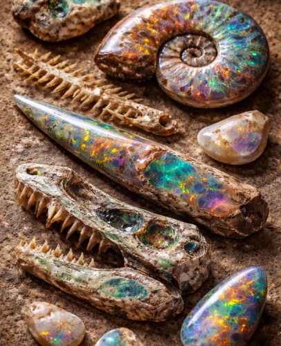 australian-opalised-fossils-collection